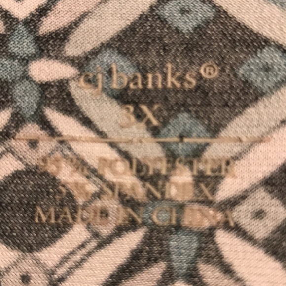 62) CJ Banks dressy tank/ sleeveless blouse - Picture 7 of 8